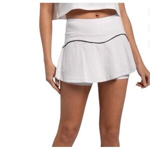 Women's see you on the court white tennis skort white with black trim retail $30